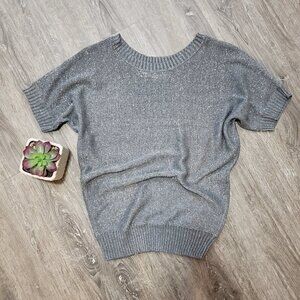 George * Grey Metallic Dolman Sweater * Sz M